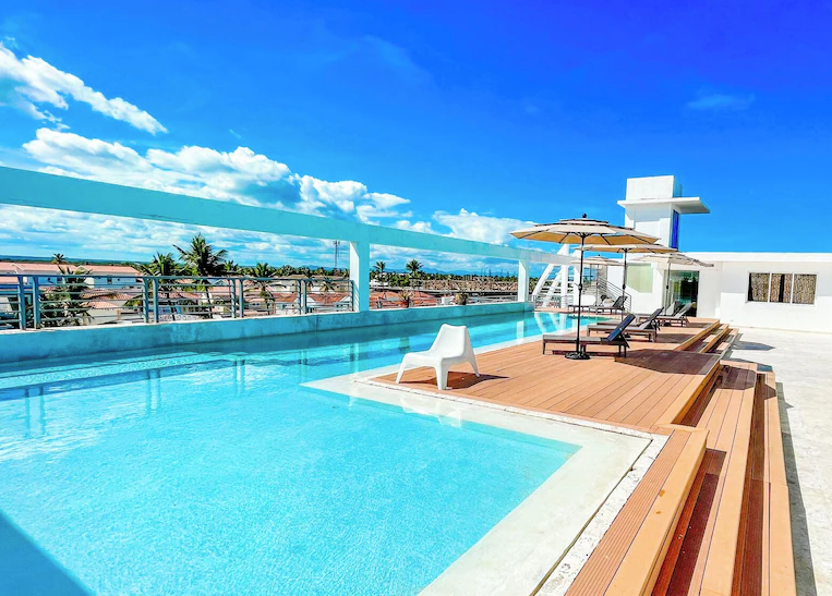 Contemporary studio-style accommodations with a clean and modern design