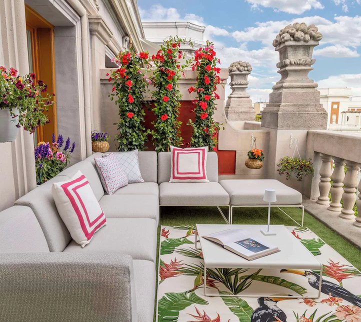 Elegant exterior of NH Collection Madrid hotel with classic architecture and upscale entrance