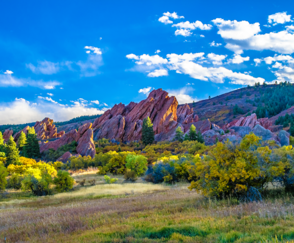 Rocky trail hike with scenic mountain views